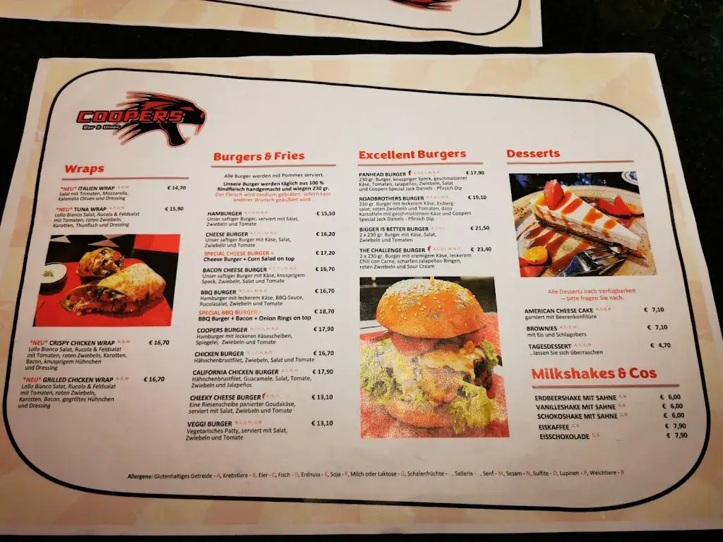 Menu_Das Cooper`s_Vorderthiersee_immagine_2