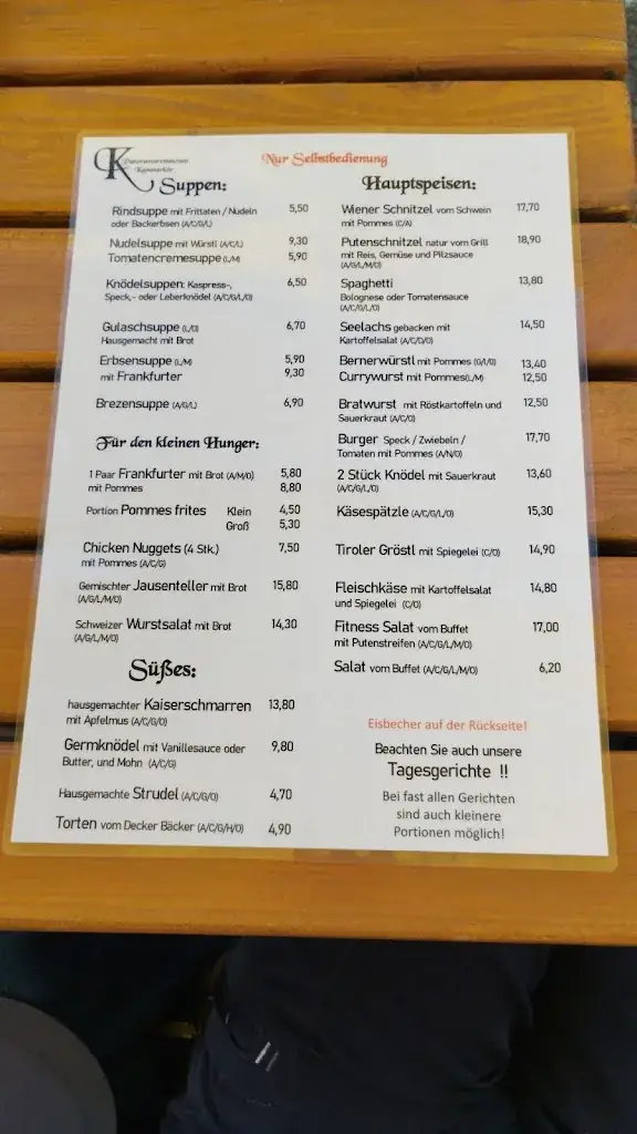 Menu_Panoramarestaurant Kammerkör_Waidring_immagine_1