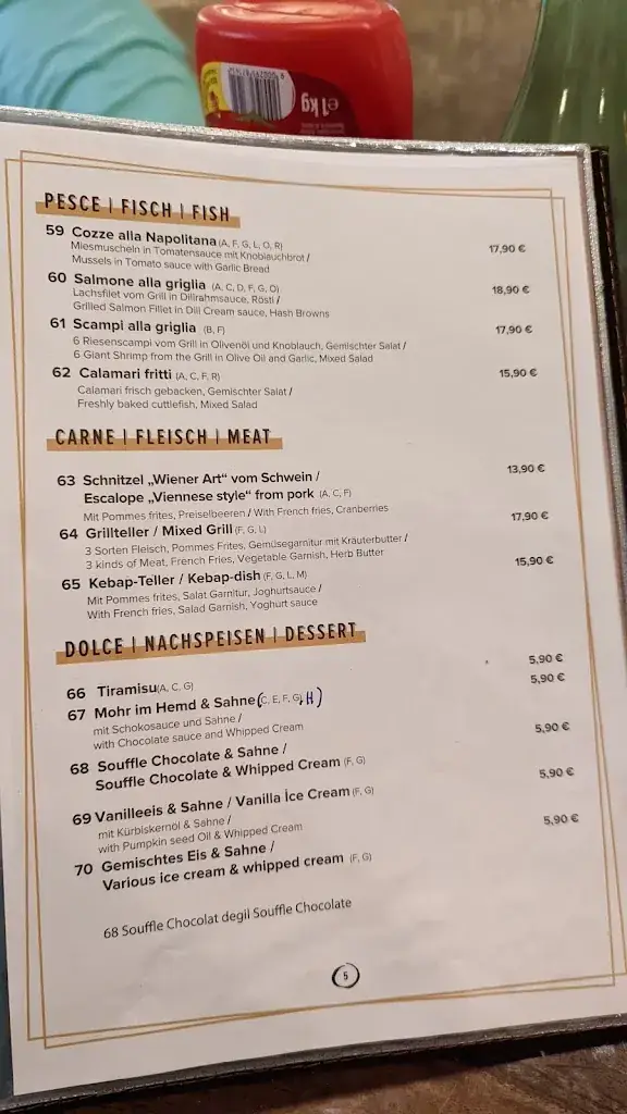 Menu_Pizzeria La Strada_Walchsee_immagine_2