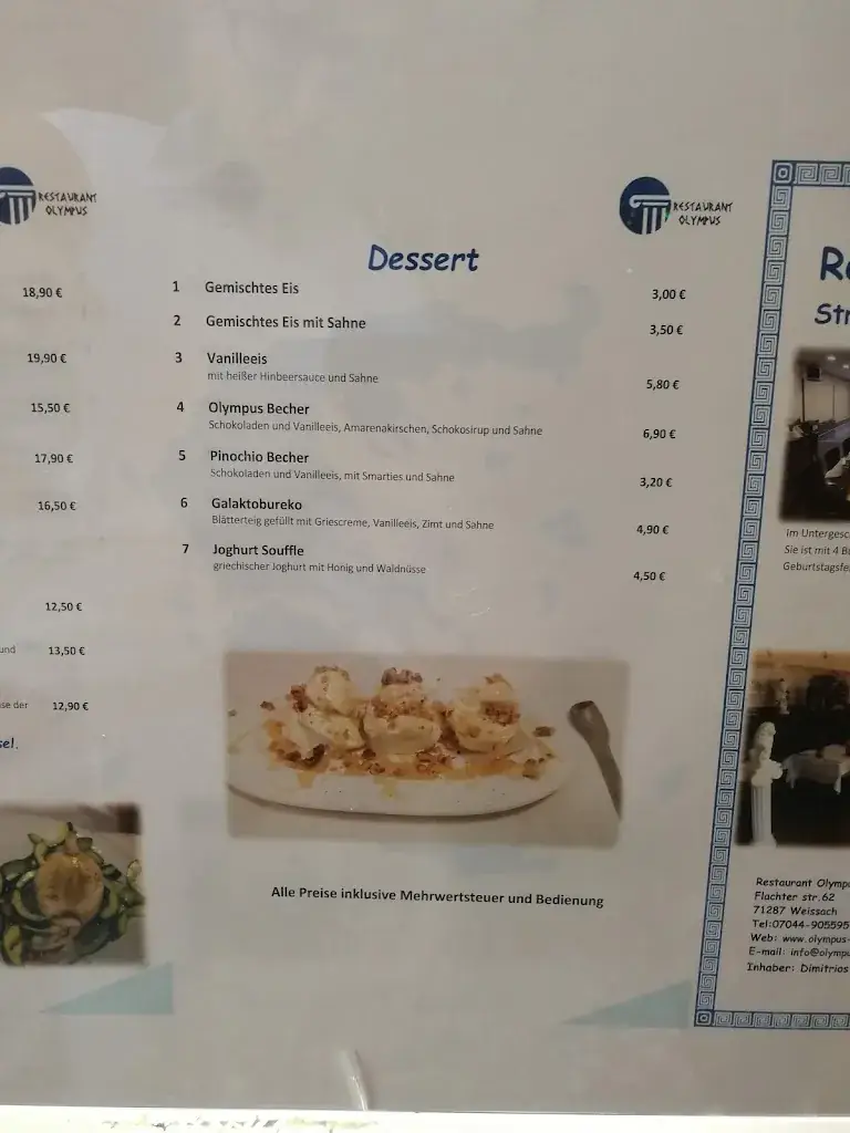 Menu_Restaurant OLYMPUS im Strudelbachhof - Weissach_Weissach_image_4