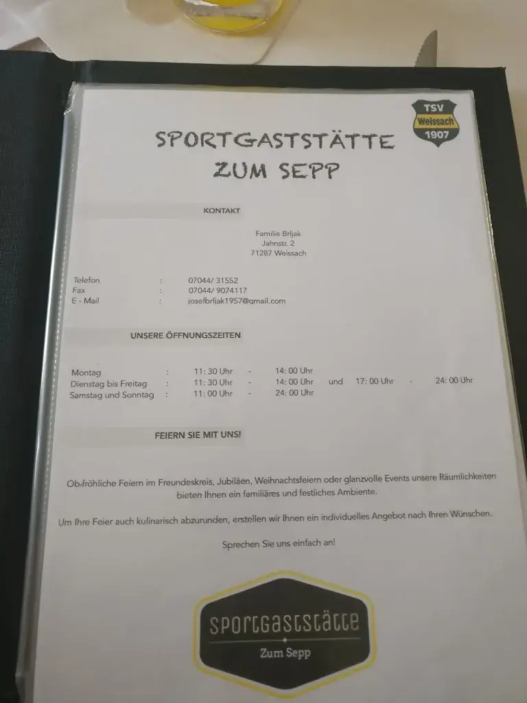Menu_Sportgaststätte Zum SEPP_Weissach_image_2