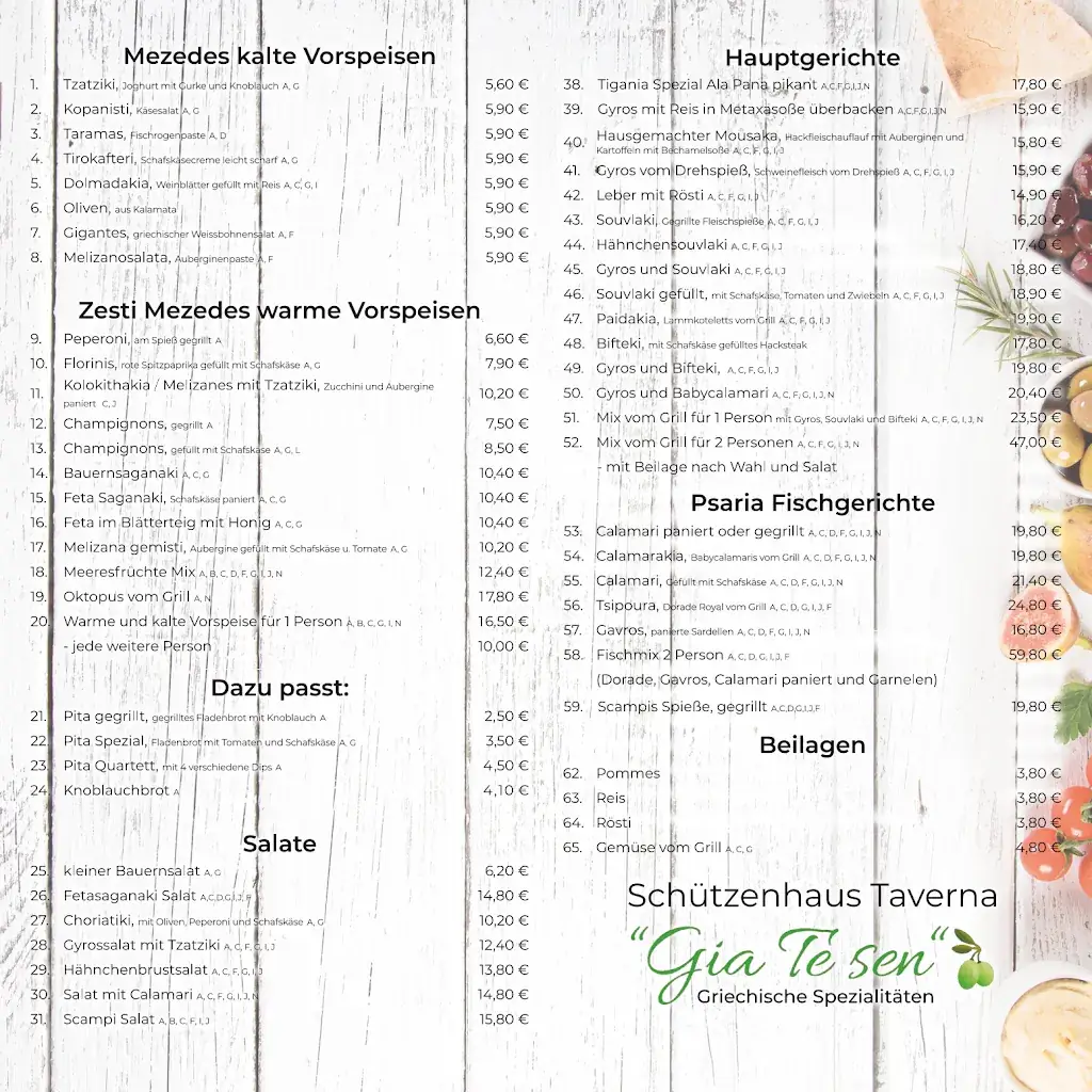Menu_Schützenhaus Taverna „GIA TE SEN“_Weissach_image_2