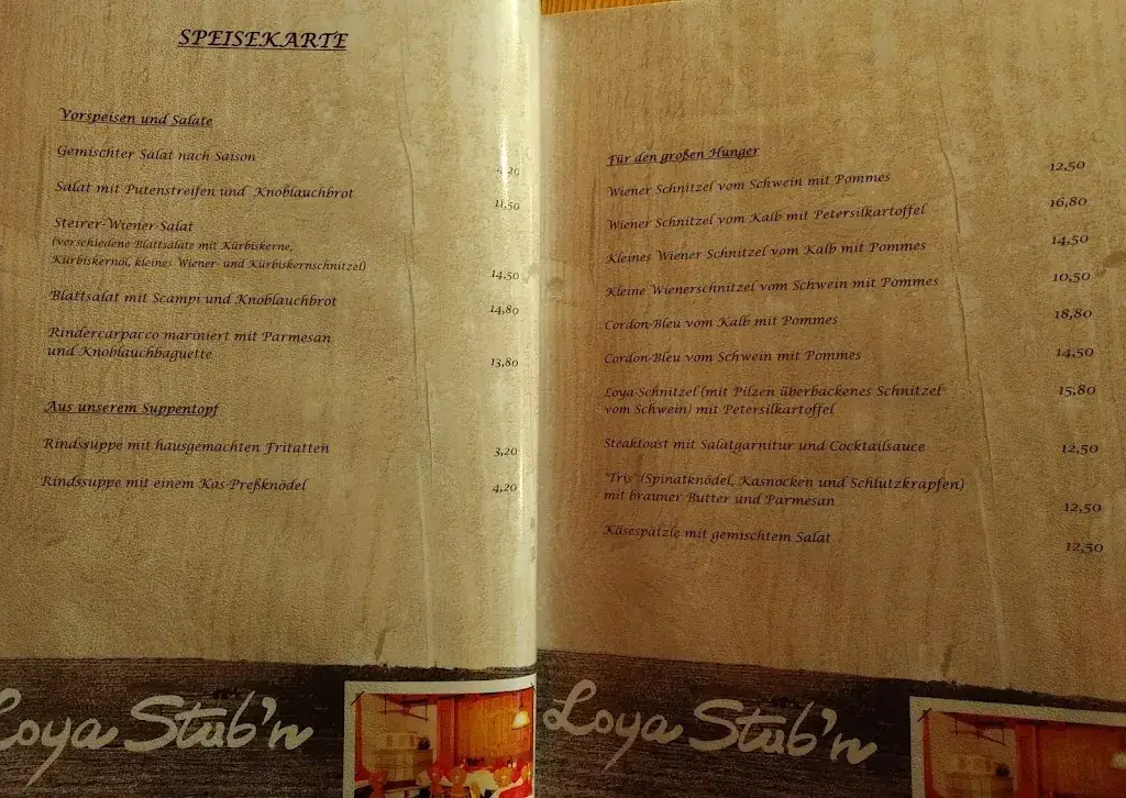 Menu_Loya Stub'n_Wildschönau_immagine_4