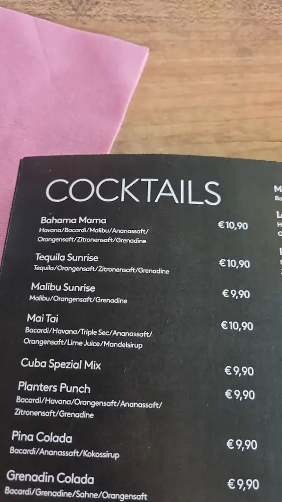 Menu_Café Cuba Bar_Wörgl_immagine_1