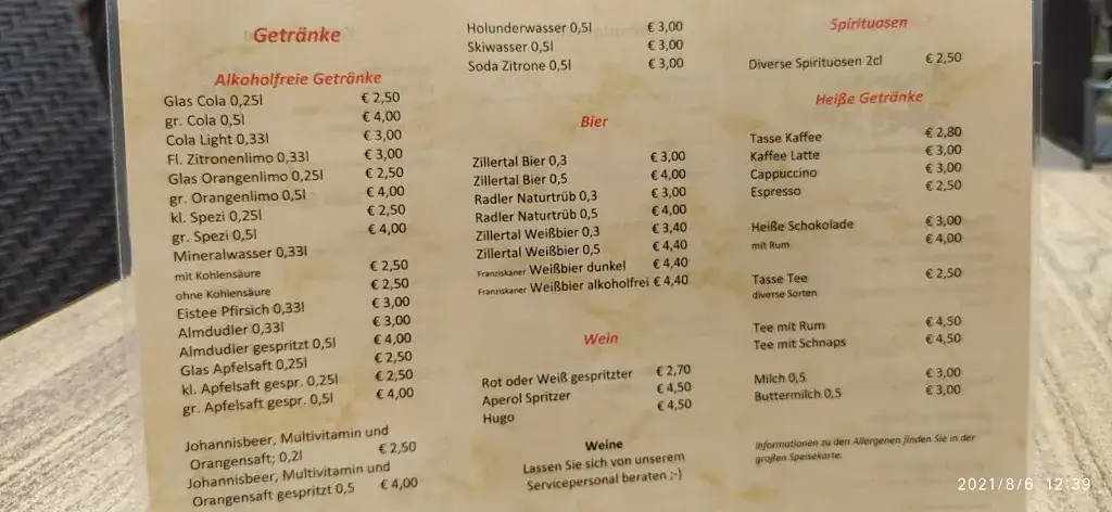 Menu_Almgasthaus Zellberg Stüberl_Zellberg_image_4
