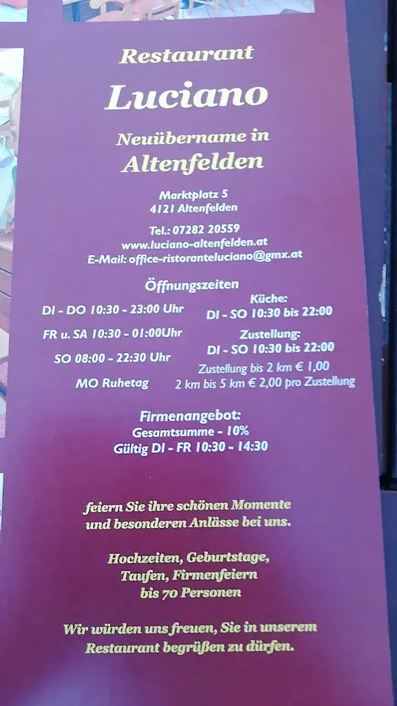 Menu_Restaurant Luciano_Altenfelden_image_1
