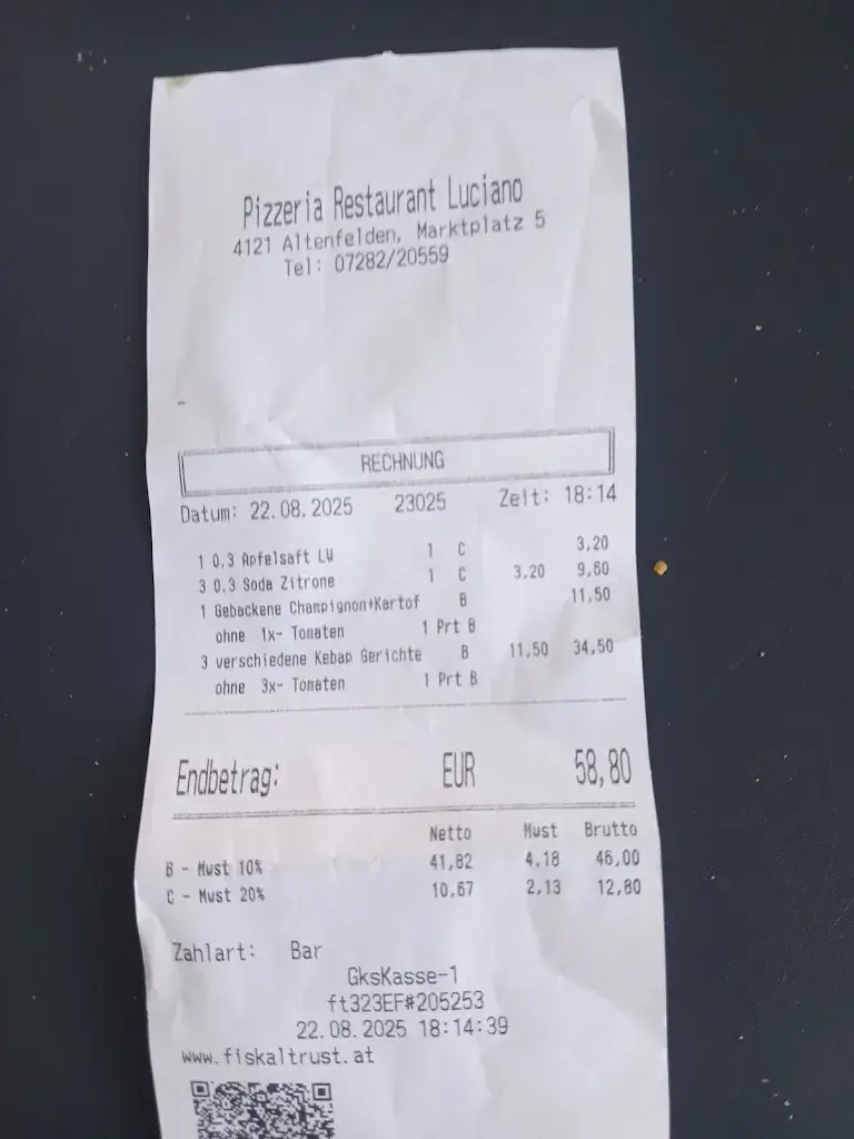 M. H._Restaurant Luciano_Altenfelden_review