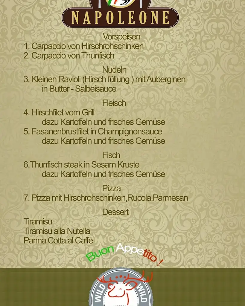 Menu_Ristorante, Pizzeria, Hotel NAPOLEONE_Altheim_immagine_2
