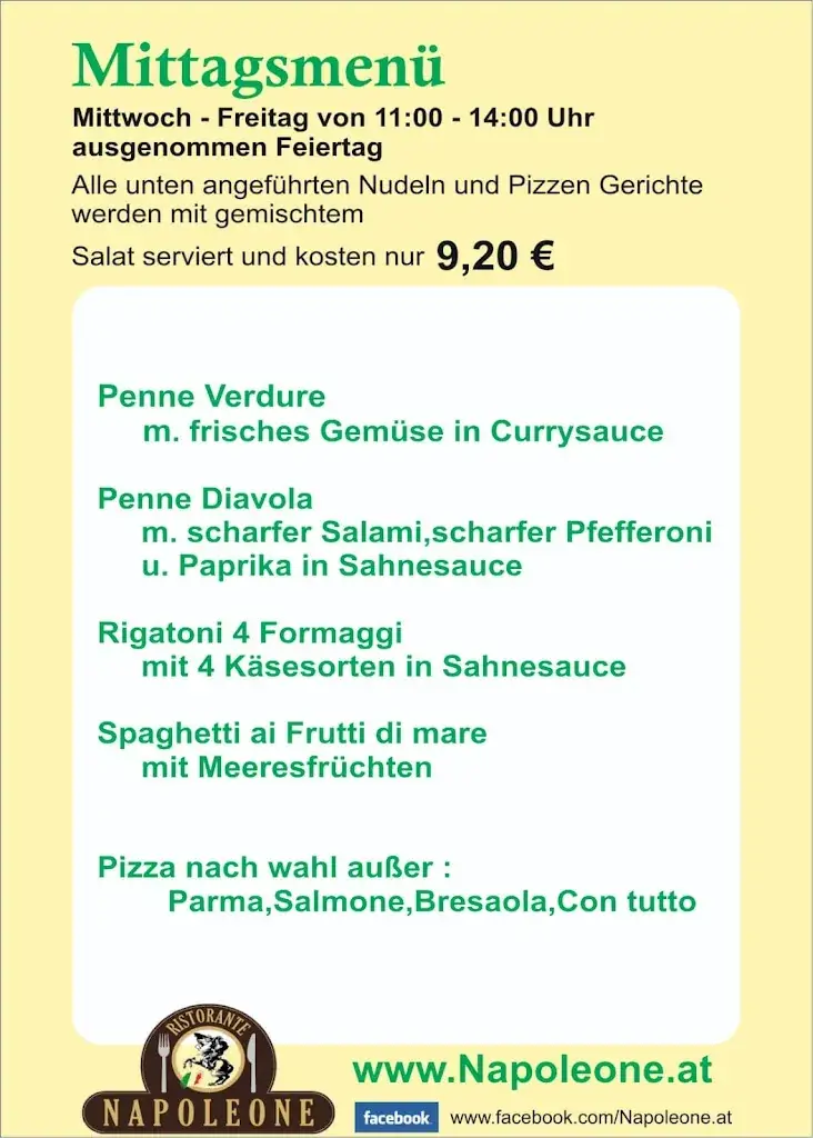 Menu_Ristorante, Pizzeria, Hotel NAPOLEONE_Altheim_immagine_3