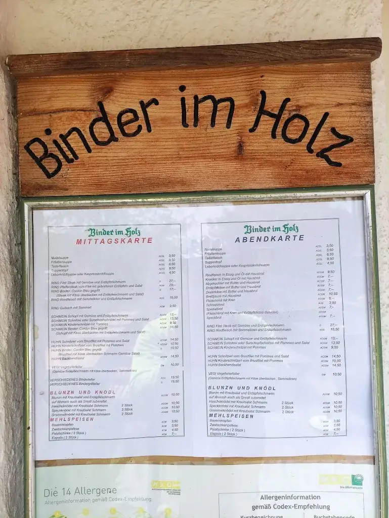 Menu_Binder im Holz_Allhaming_immagine_2
