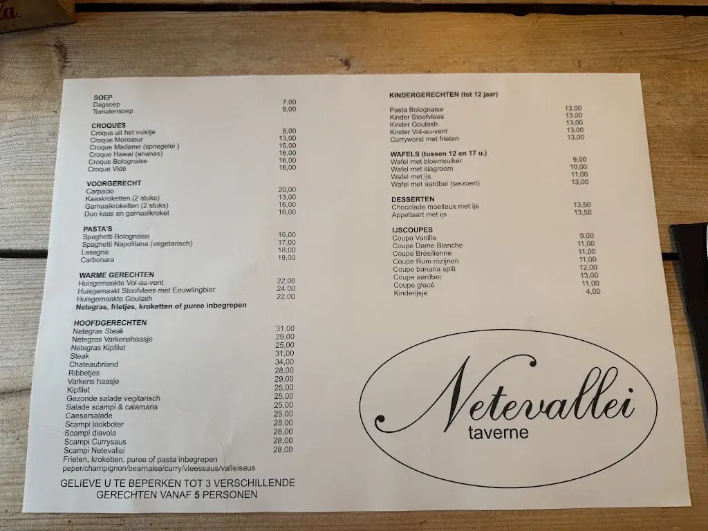 Menu_Taverne Netevallei_Geel_imagen_1