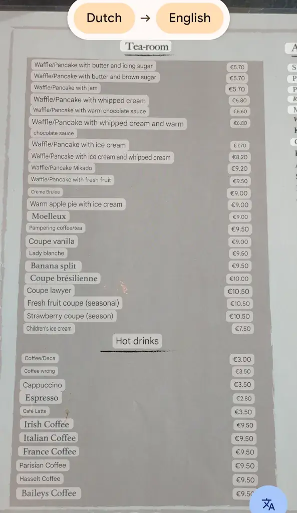 Menu_Eethuis De Raedt_Eeklo_image_1