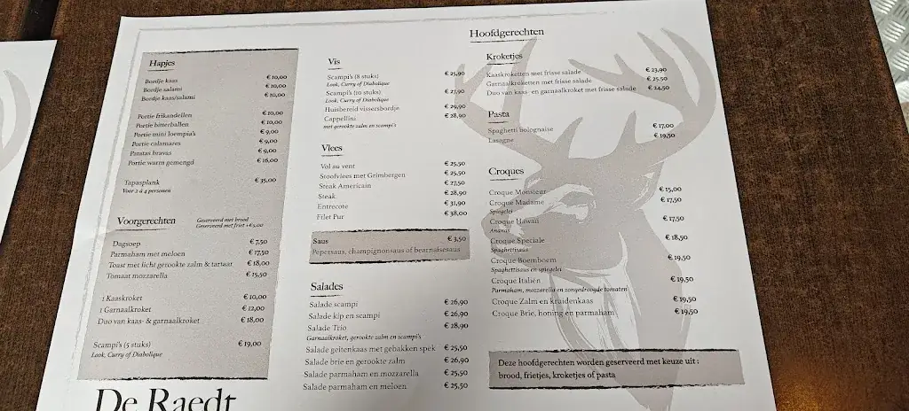 Menu_Eethuis De Raedt_Eeklo_image_2