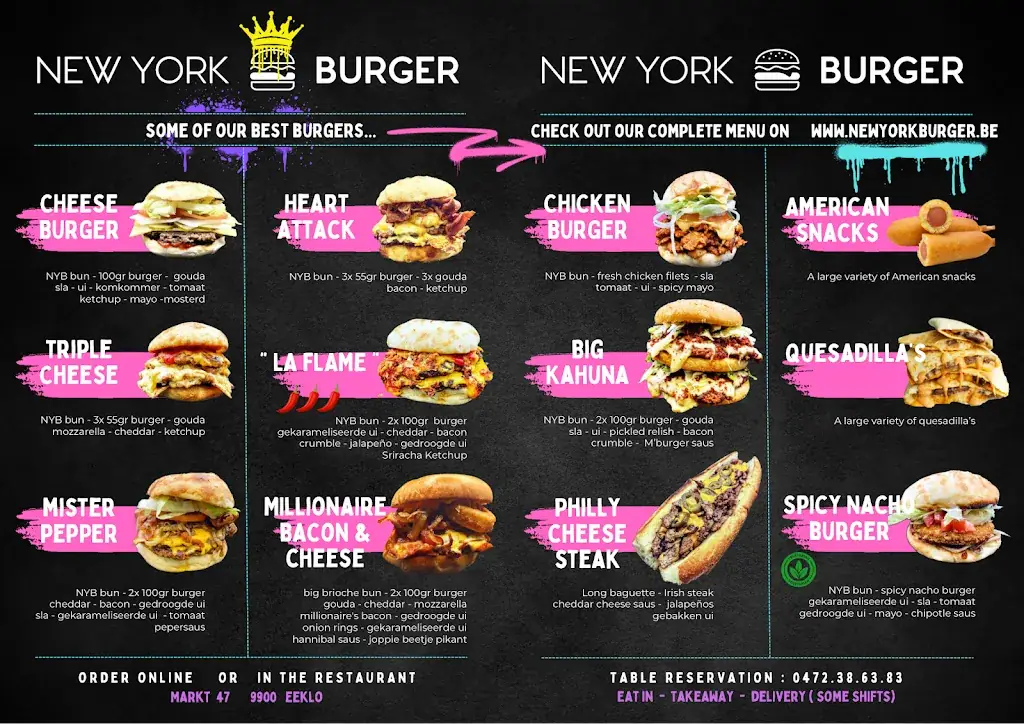 Menu_New York Burger_Eeklo_image_1