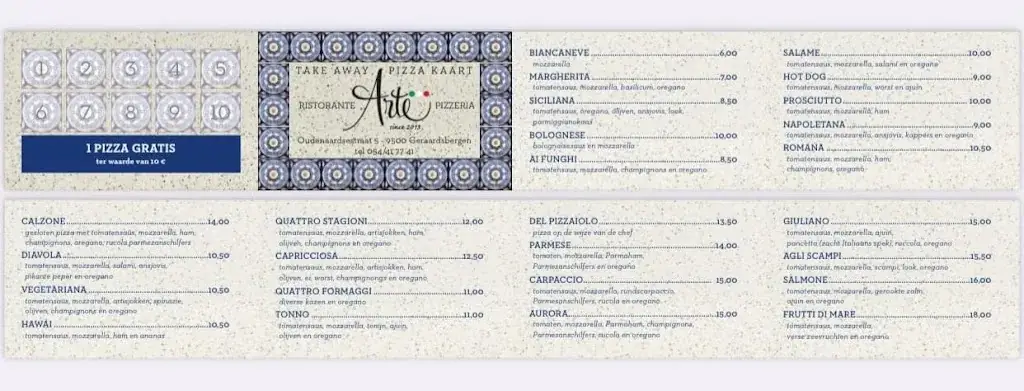 Menu_Arte Ristorante Pizzeria_Geraardsbergen_image_2