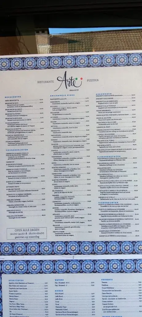 Menu_Arte Ristorante Pizzeria_Geraardsbergen_image_4
