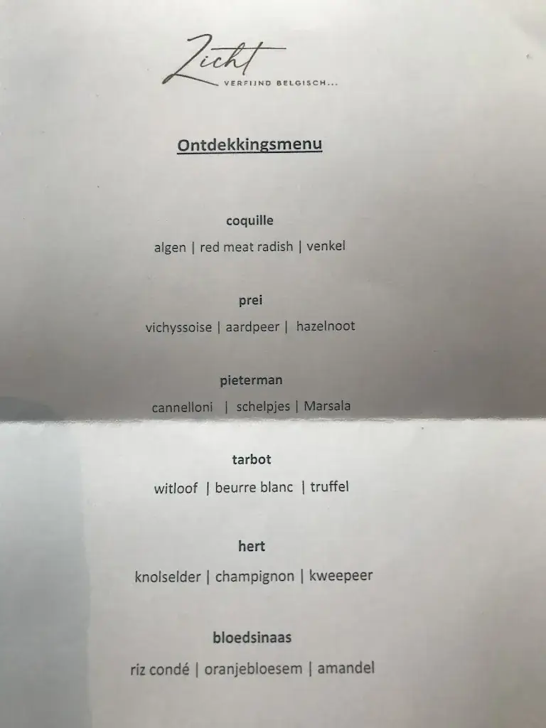 Menü_Restaurant Zicht_Geraardsbergen_Bild_1