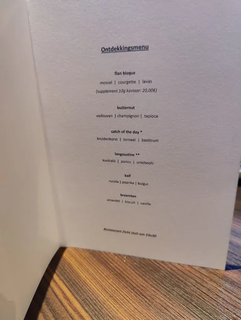 Menü_Restaurant Zicht_Geraardsbergen_Bild_2