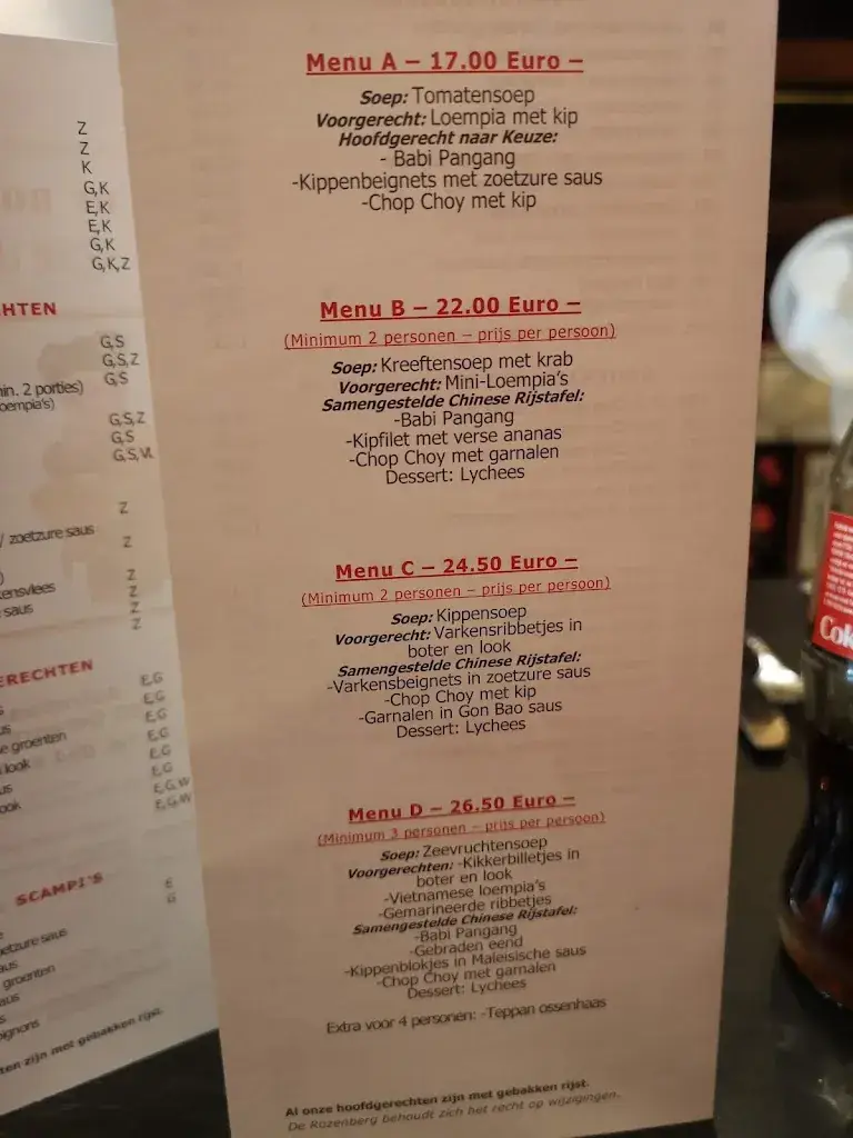 Menu_Chinees Restaurant De Rozenberg_Geraardsbergen_image_1
