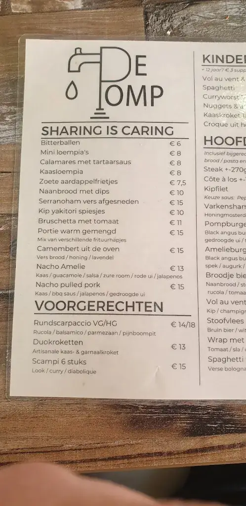 Menu_Taverne De Pomp_Hamme_image_1