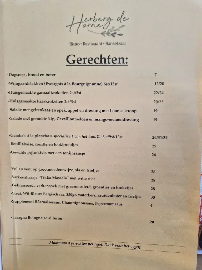 Menu_Herberg de Horne_Heers_image_1