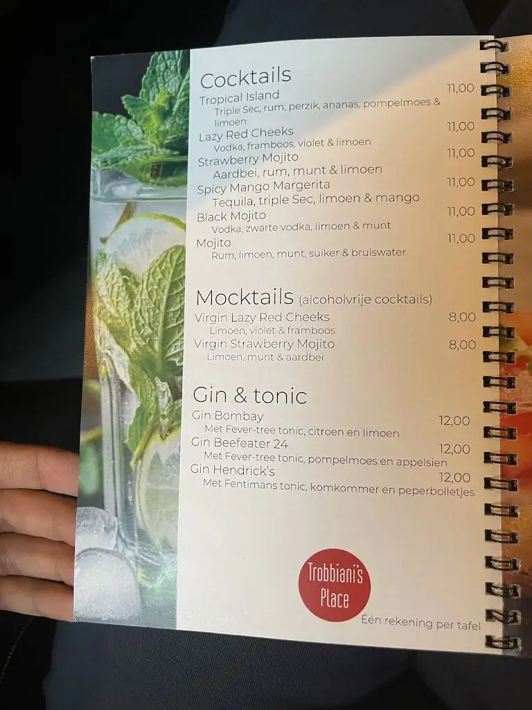 Menu_Trobbiani's Place Houthalen_Houthalen-Helchteren_image_3