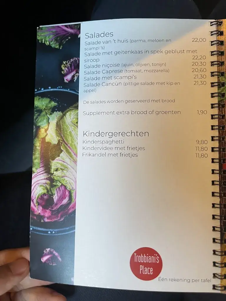 Menu_Trobbiani's Place Houthalen_Houthalen-Helchteren_image_4