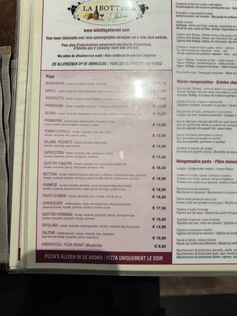 Menu_La Bottega Italiana_Herent_image_1