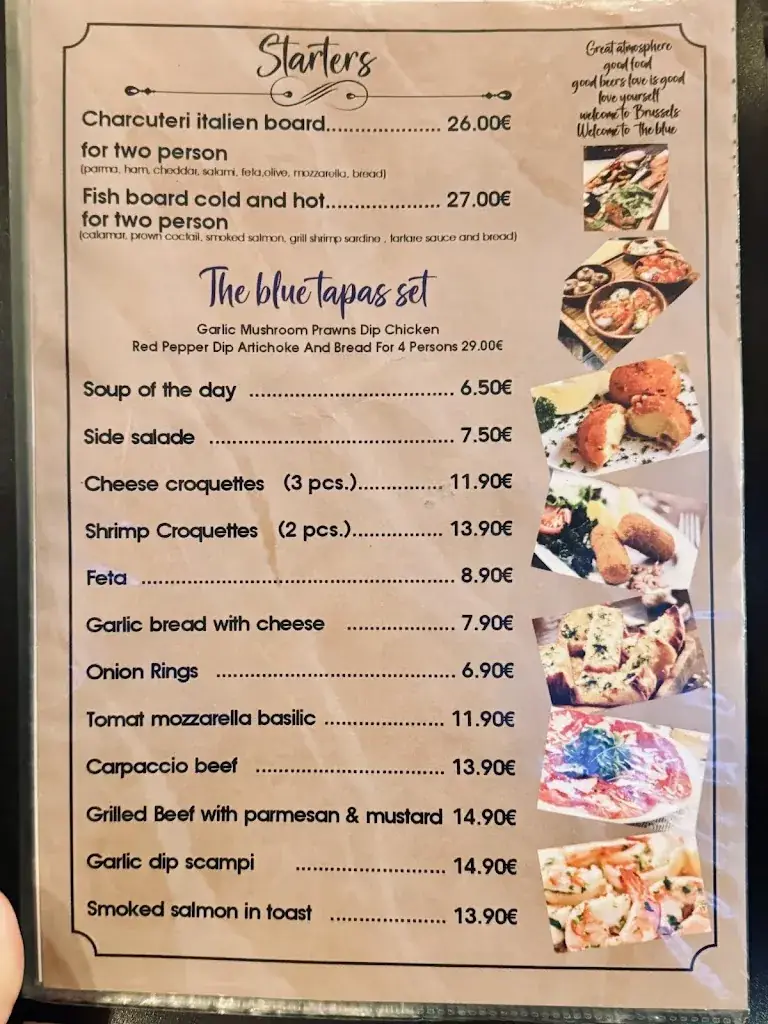Menü_The blue_Bruxelles_Bild_4