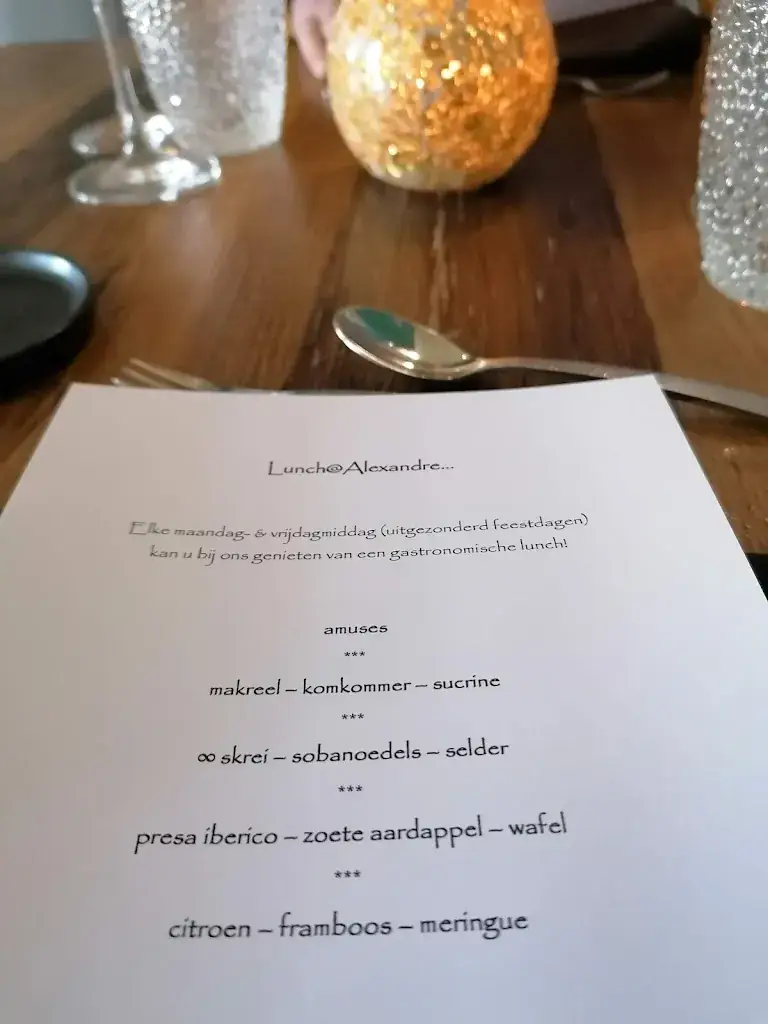 Restaurant Alexandre_Herzele_menu_image_1