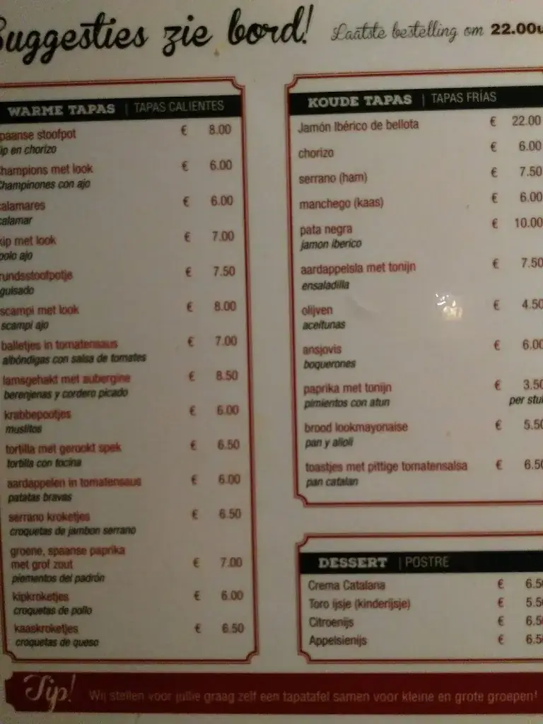 Menü_El Toro_Herentals_Bild_4