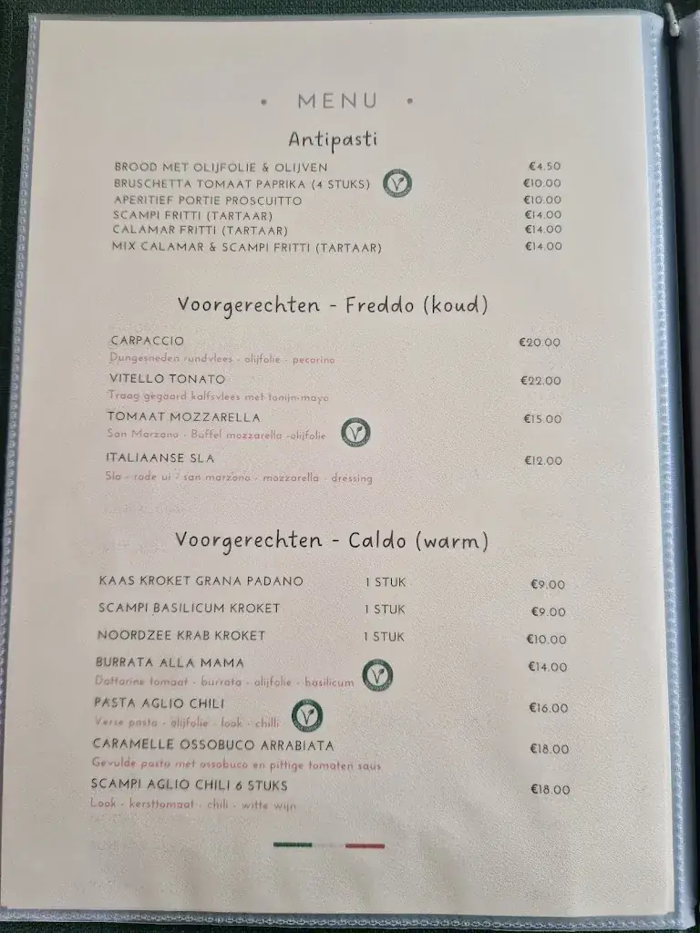 Menü_Trattoria La MaMa_Herentals_Bild_2