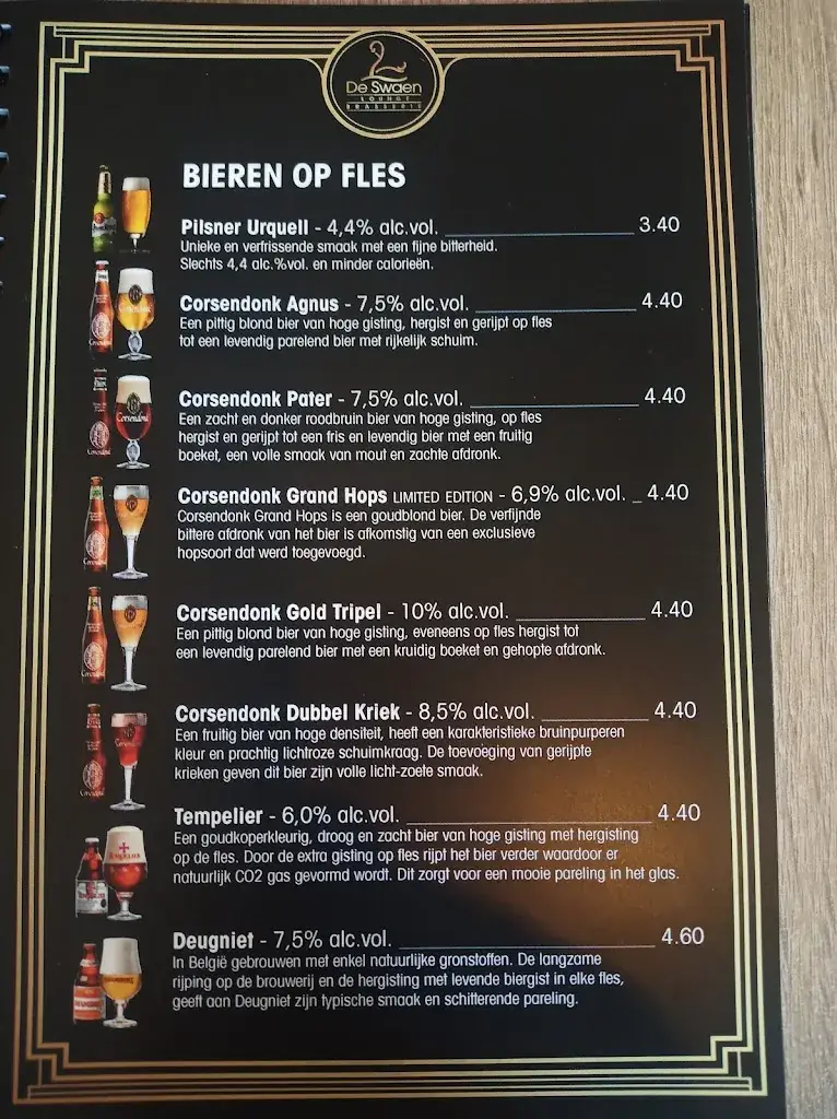 Menu_Brasserie De Swaen_Herentals_imagen_1