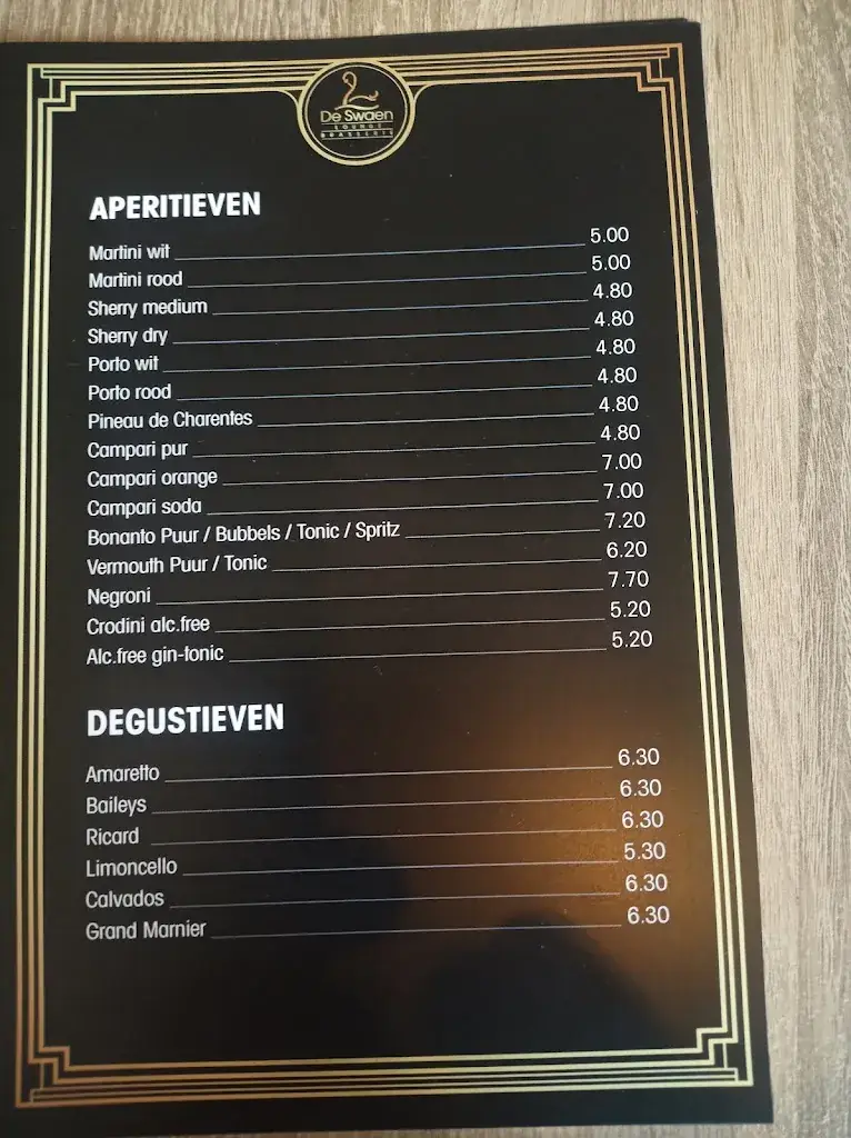 Menu_Brasserie De Swaen_Herentals_imagen_2