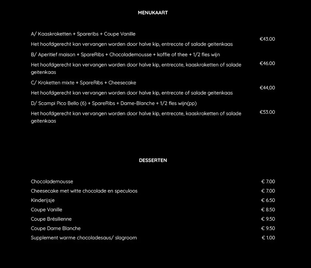 Menu_De Gekroonde Hoofden Aalst_Aalst_imagen_1