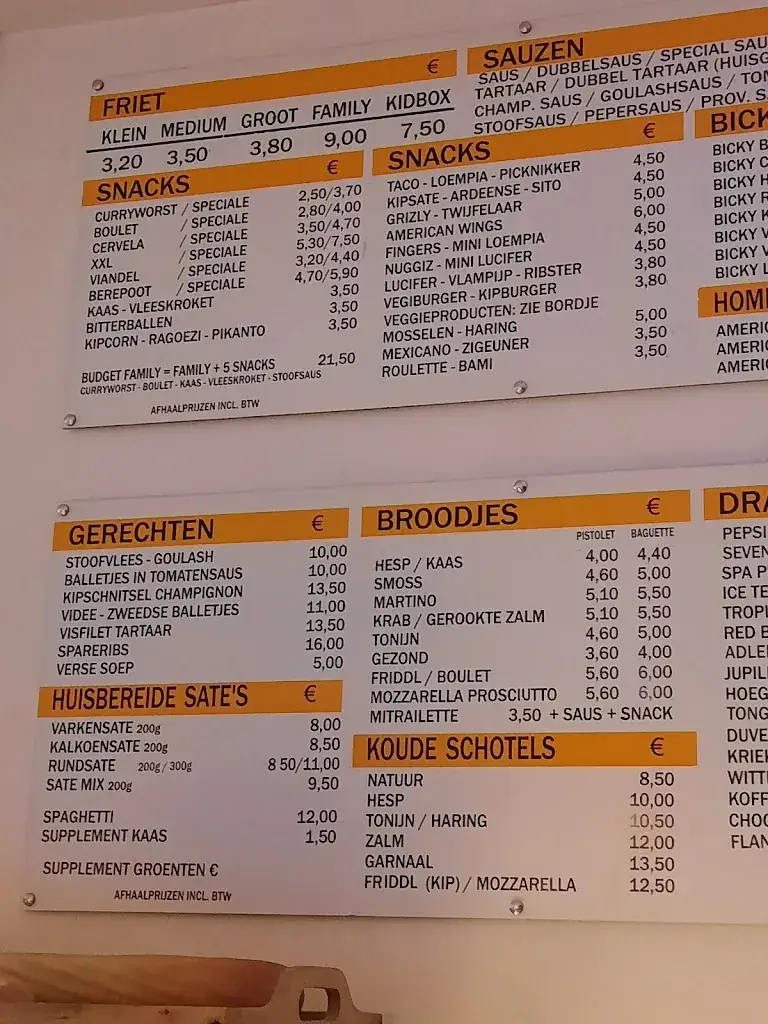 Menü_Frituur Friddl_Hoegaarden_Bild_1