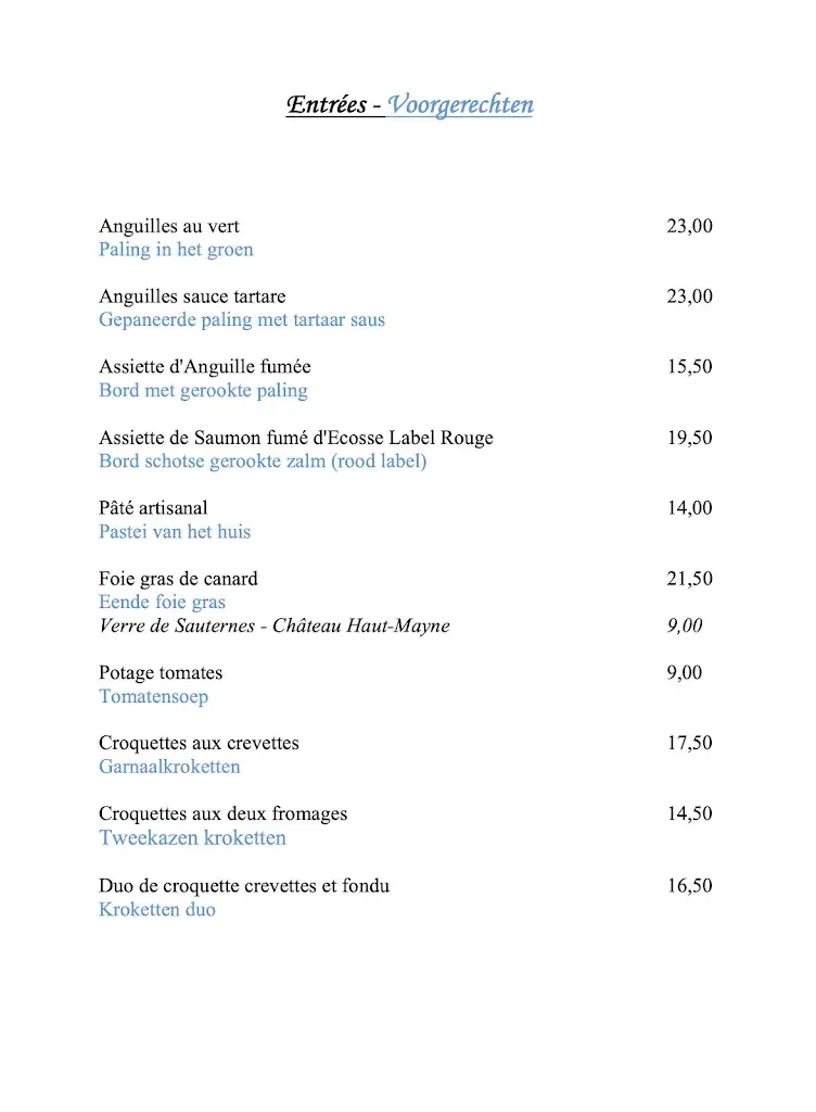 Menu_Tissens Restaurant_Hoeilaart_image_1