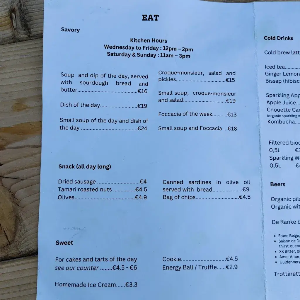 Menü_PLEK Restaurant & Coworking_Hoeilaart_Bild_1