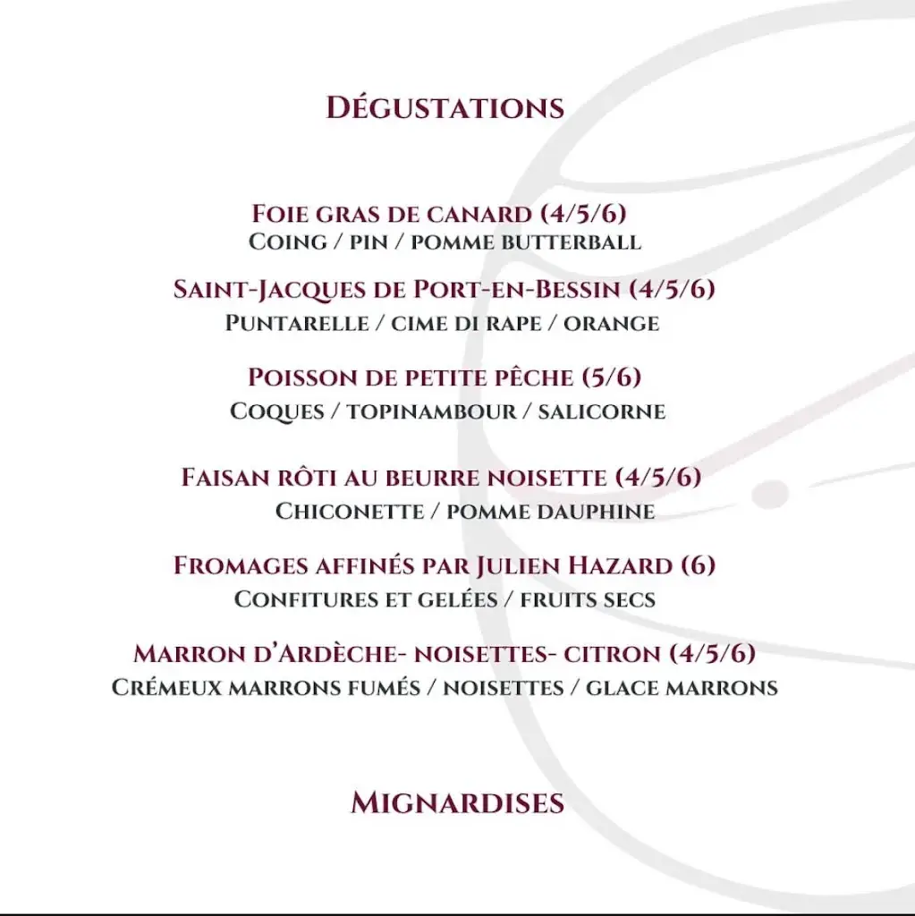 Menü_Huis Alain Bianchin_Overijse_Bild_1