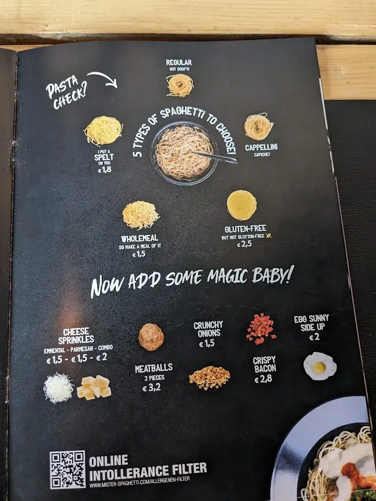 Menü_Mister Spaghetti Aalst_Aalst_Bild_1