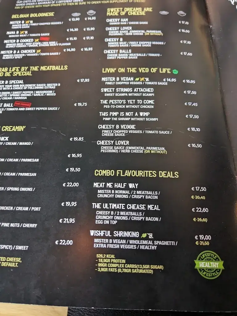 Menü_Mister Spaghetti Aalst_Aalst_Bild_2