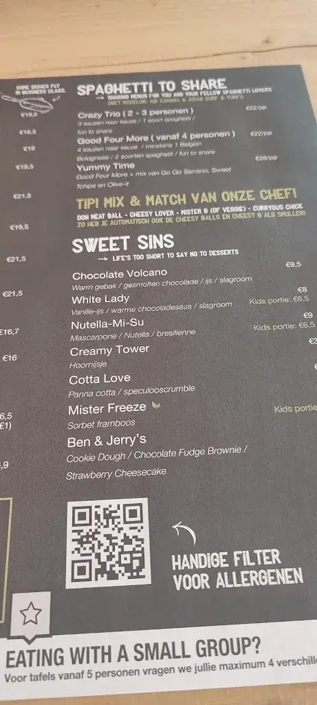 Menü_Mister Spaghetti Aalst_Aalst_Bild_3