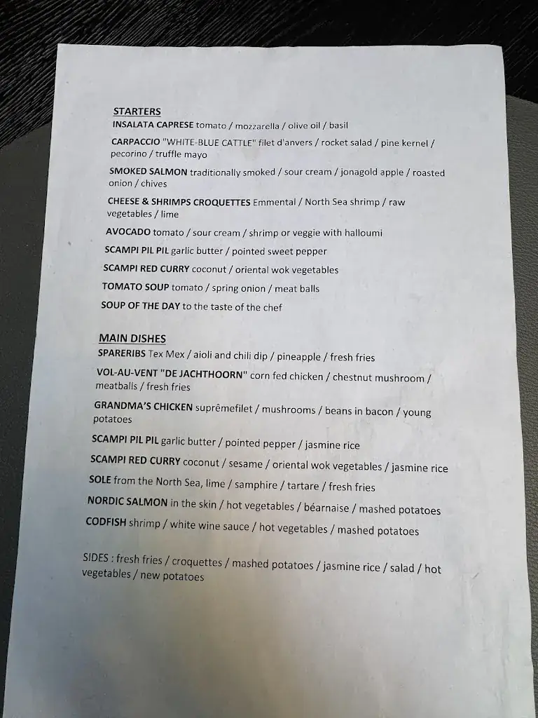 Menu_Bistrobar de Jachthoorn_Hoogstraten_image_1