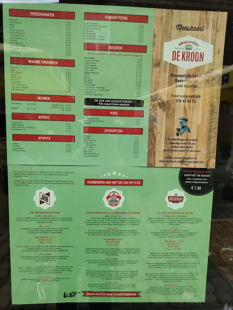 Menu_Bistro De Kroon_Neerijse_image_3