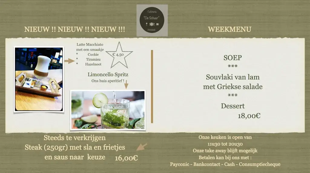 Menü_De Schuur Holsbeek_Holsbeek_Bild_1