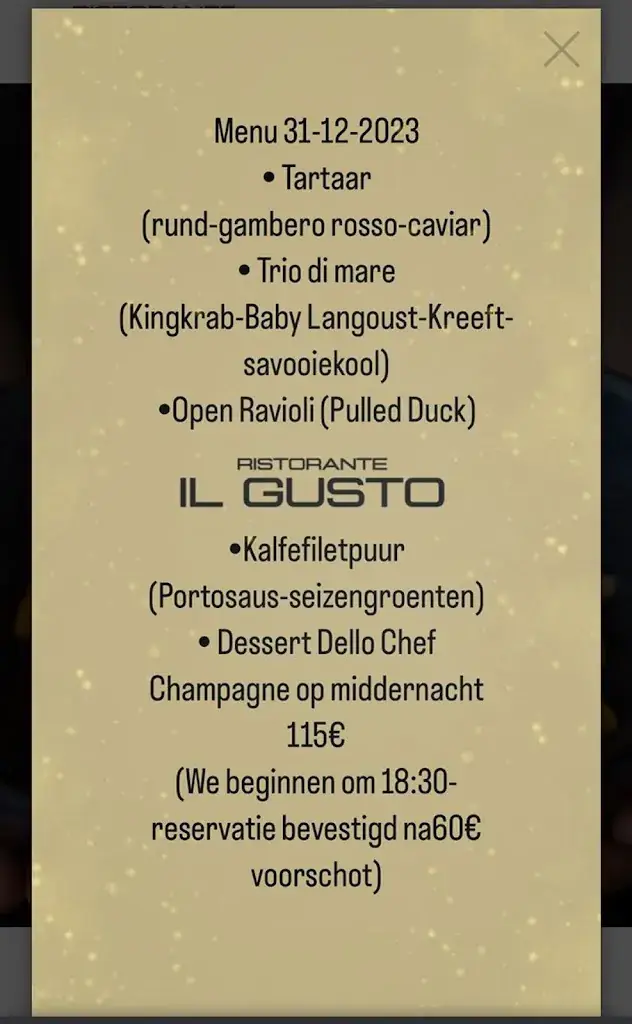 Menu_Il Gusto Ristorante_Aalst_image_1