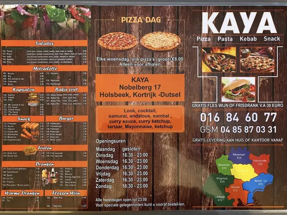 Menu_Kaya Pizza & Kebab_Holsbeek_image_1