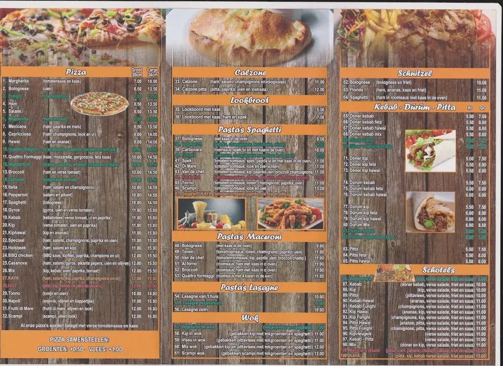 Menu_Kaya Pizza & Kebab_Holsbeek_image_3