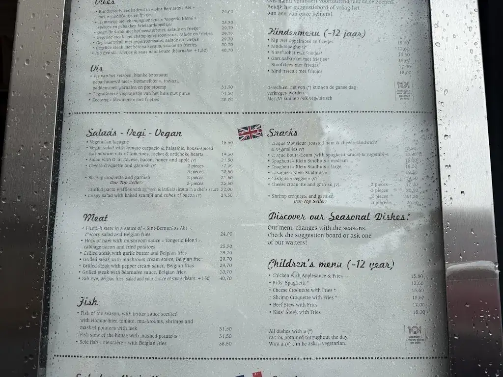 Menu_In 't Klein Stadhuis_Ieper_image_2