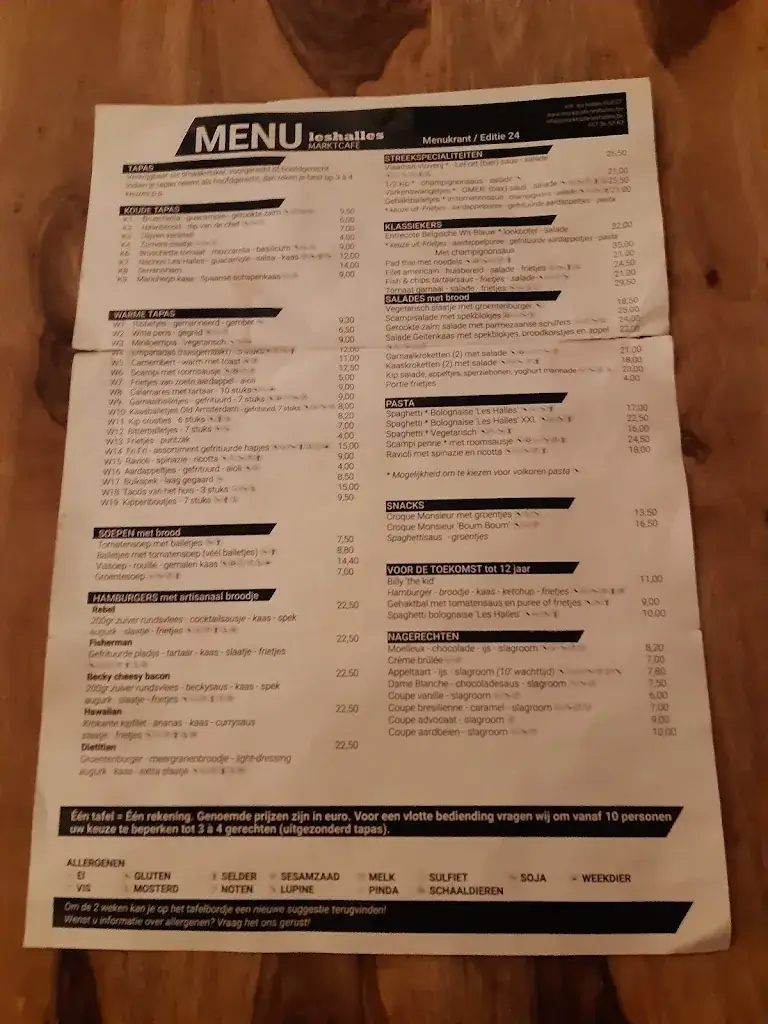Menu_Marktcafé Les Halles_Ieper_image_1
